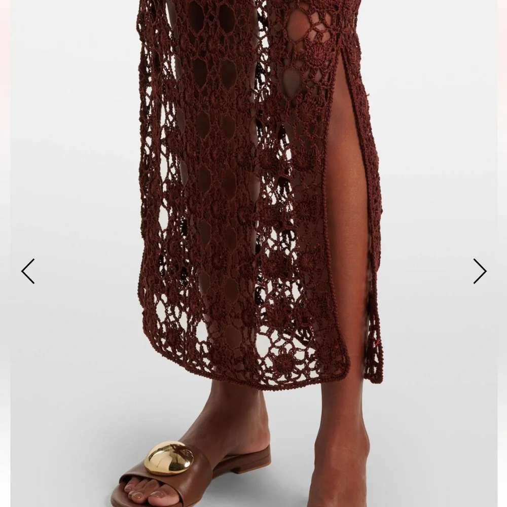 New / ANNA KOSTUROVA / Bella crochet maxi skirt / swim cover up / xs - Picture 3 of 6